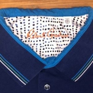 Men's Robert Graham Polo Shirt ~ Blue (3XL)